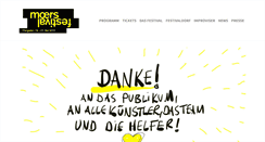 Desktop Screenshot of moers-festival.de