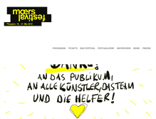 Tablet Screenshot of moers-festival.de